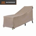 Modern Leisure Garrison Patio Chaise Lounge Cover, Waterproof, 65 in. L x 28 in. W x 29 in. H, Sandstone 3100